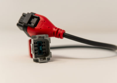 Overmolded cable assembly with red DT connector