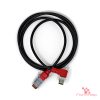 DT-Compatible 2-Pin Female to M12 Male 90° Cable, 18 AWG PUR, 1.5 m (view 2) DT-Compatible 2-Pin Female to M12 Male 90° Cable, 18 AWG PUR, 1.5 m (view 2)