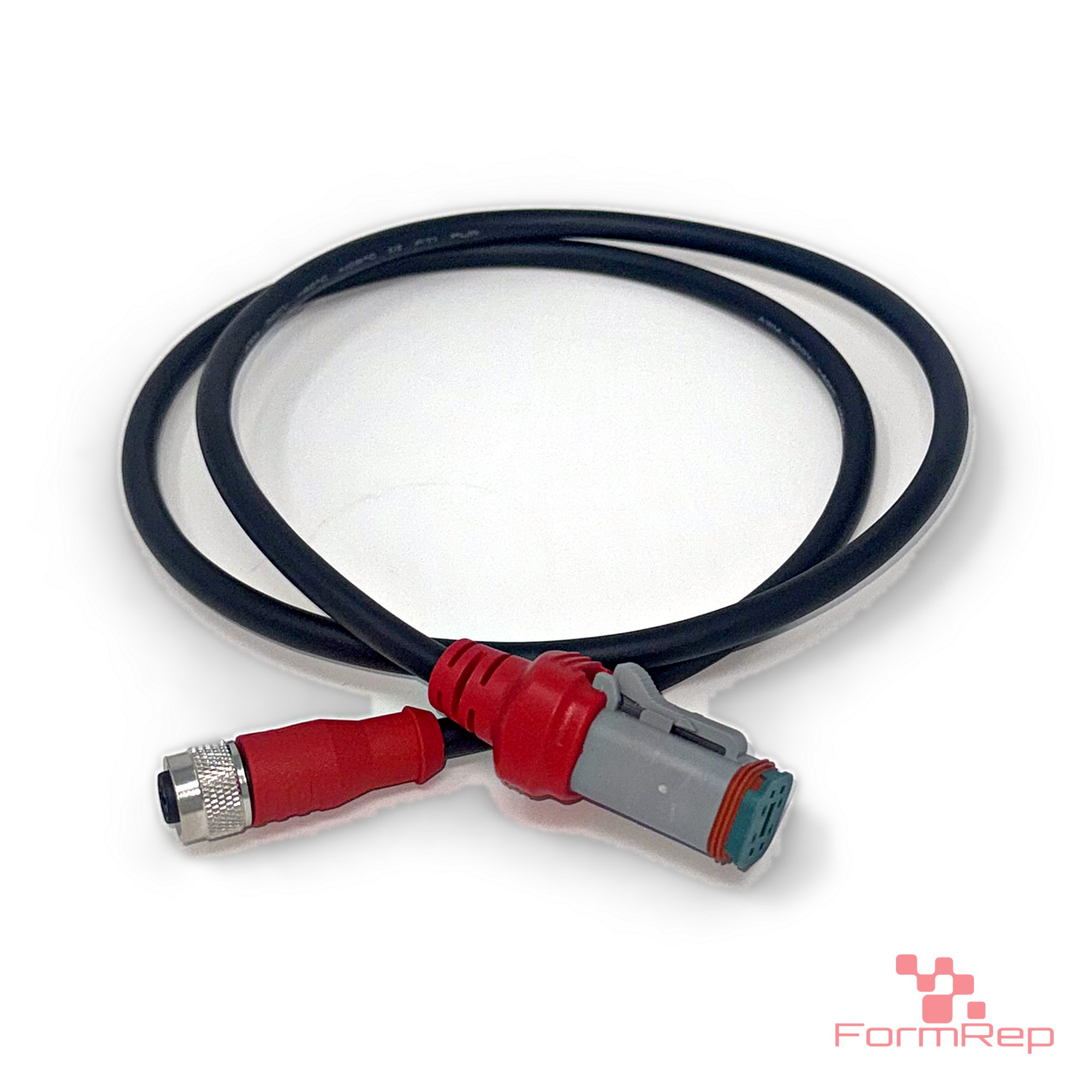 DT-Compatible 4-Pin Female to M12 Female Cable, 18 AWG PUR, 1.0 m (view 2) DT-Compatible 4-Pin Female to M12 Female Cable, 18 AWG PUR, 1.0 m (view 2)