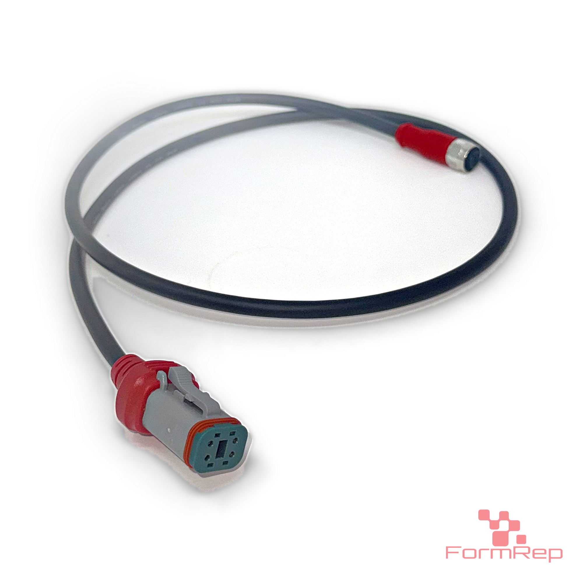 DT-Compatible 4-Pin Female to M12 Female Cable, 18 AWG PUR, 1.0 m (view 3) DT-Compatible 4-Pin Female to M12 Female Cable, 18 AWG PUR, 1.0 m (view 3)