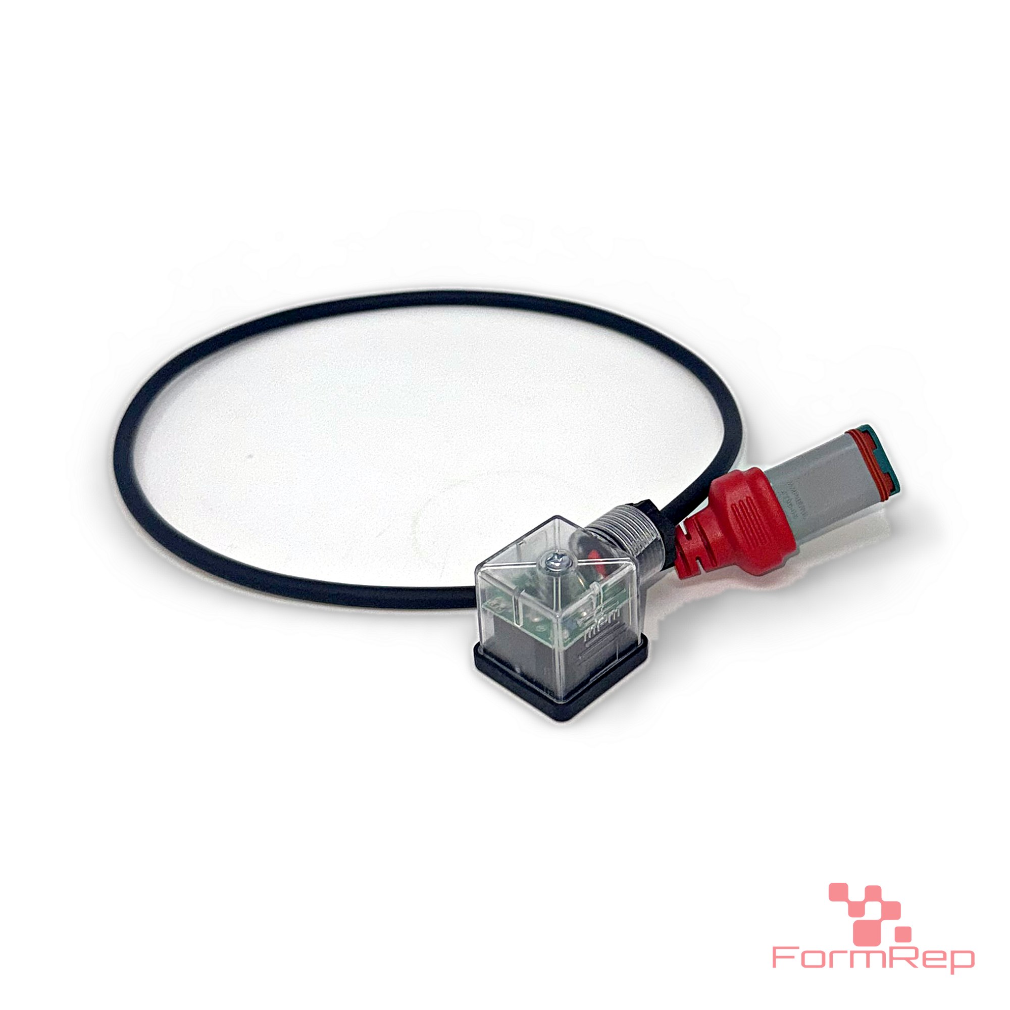 DT-Compatible 4-Pin Female to DIN Valve Form A Cable, LED + Suppression, 18 AWG PUR, 0.6 m (view 3)