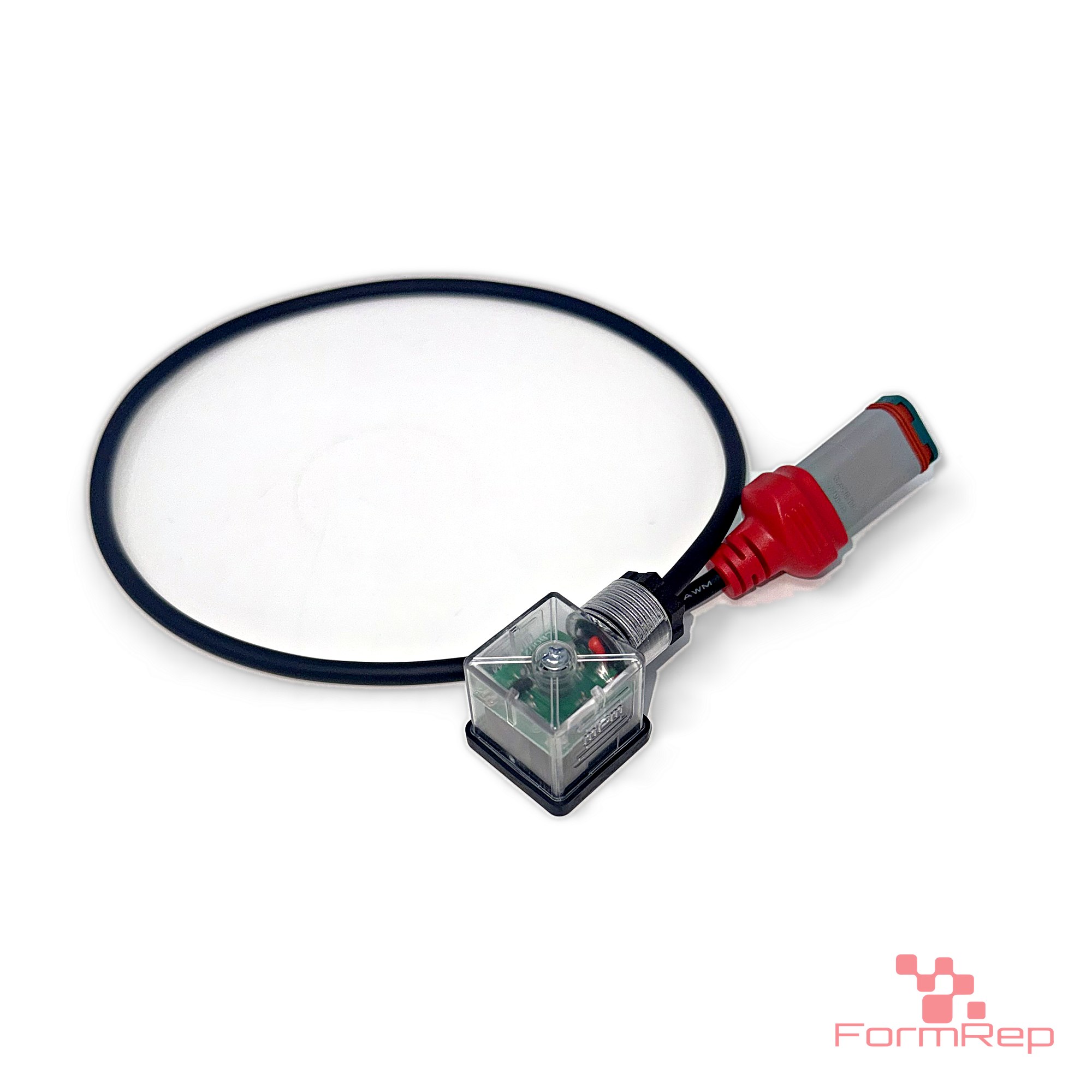 DT-Compatible 4-Pin Female to DIN Valve Form A Cable, LED + Suppression, 18 AWG PUR, 0.6 m (view 4)