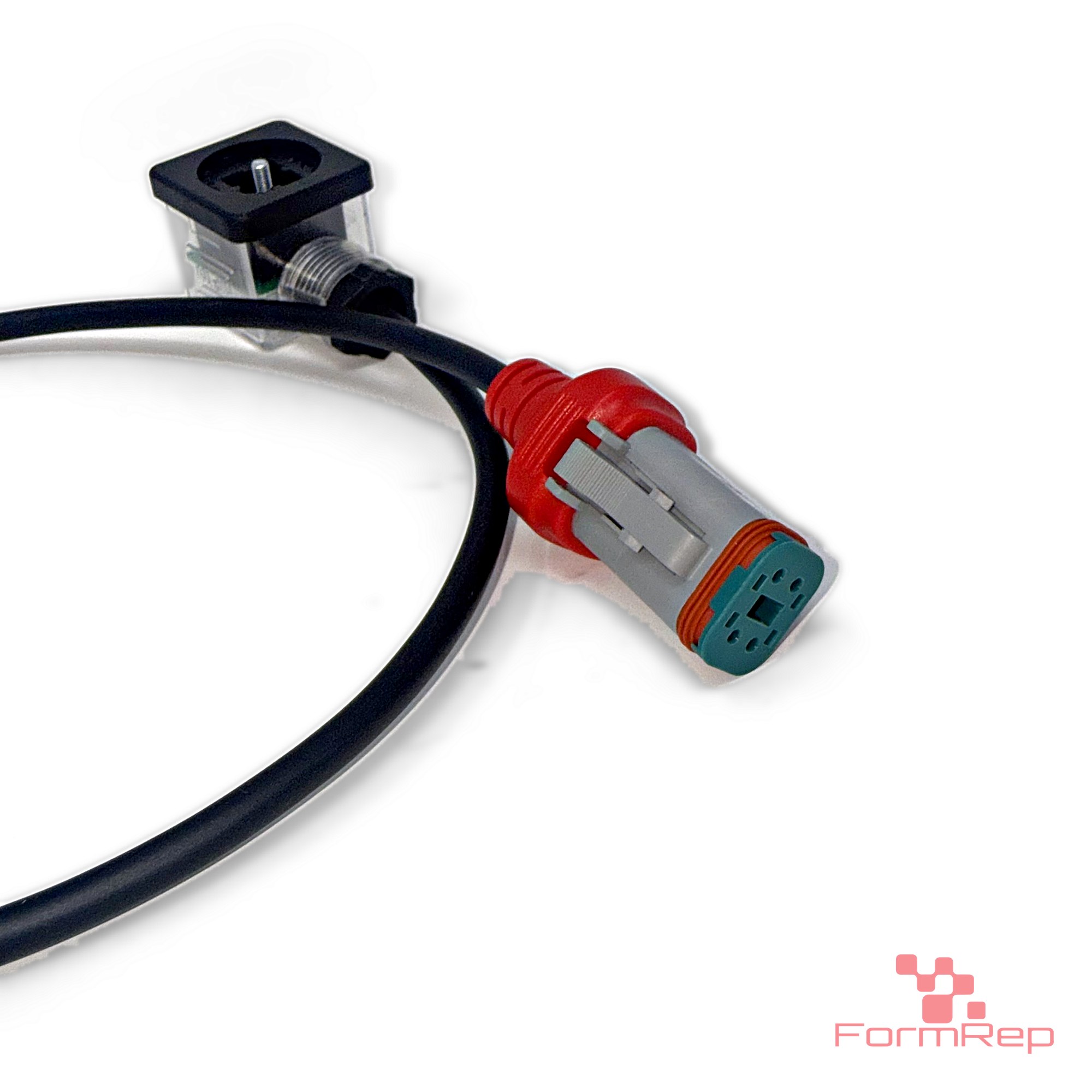 DT-Compatible 4-Pin Female to DIN Valve Form A Cable, LED + Suppression, 18 AWG PUR, 0.6 m (view 8)