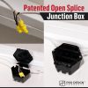 Open Splice Junction Box 2 Open Splice Junction Box holds wire sizes up to 10 gauge