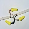 Open Splice Junction Box 7 Exposed wire splice before installing a junction box