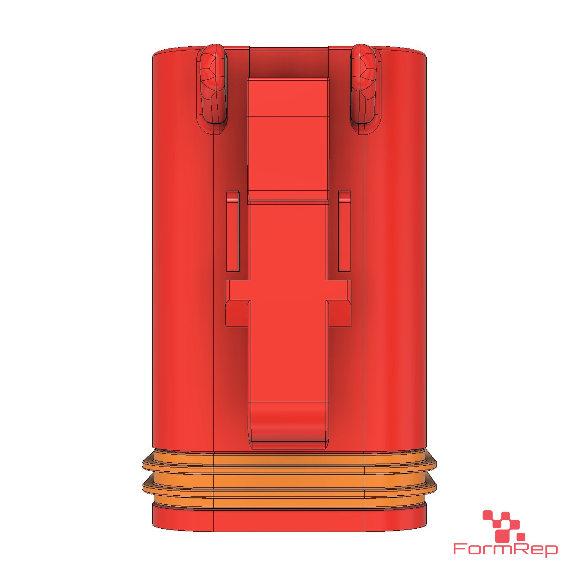 Top view of the Socket Lock 6-pin plug latch