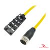 M12 8-Port Junction Box, 5-Pin, with 1 1/8"-16UN Home-Run Cable M12 8-Port Junction Box, 5-Pin, with 1 1/8"-16UN Home-Run Cable