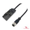M8 3-Port Junction Box, 4-Pin, Shielded, M8 Female Home-Run Cable M8 3-Port Junction Box, 4-Pin, Shielded, M8 Female Home-Run Cable