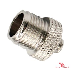 M12 protective cap, external thread, nickel-plated brass