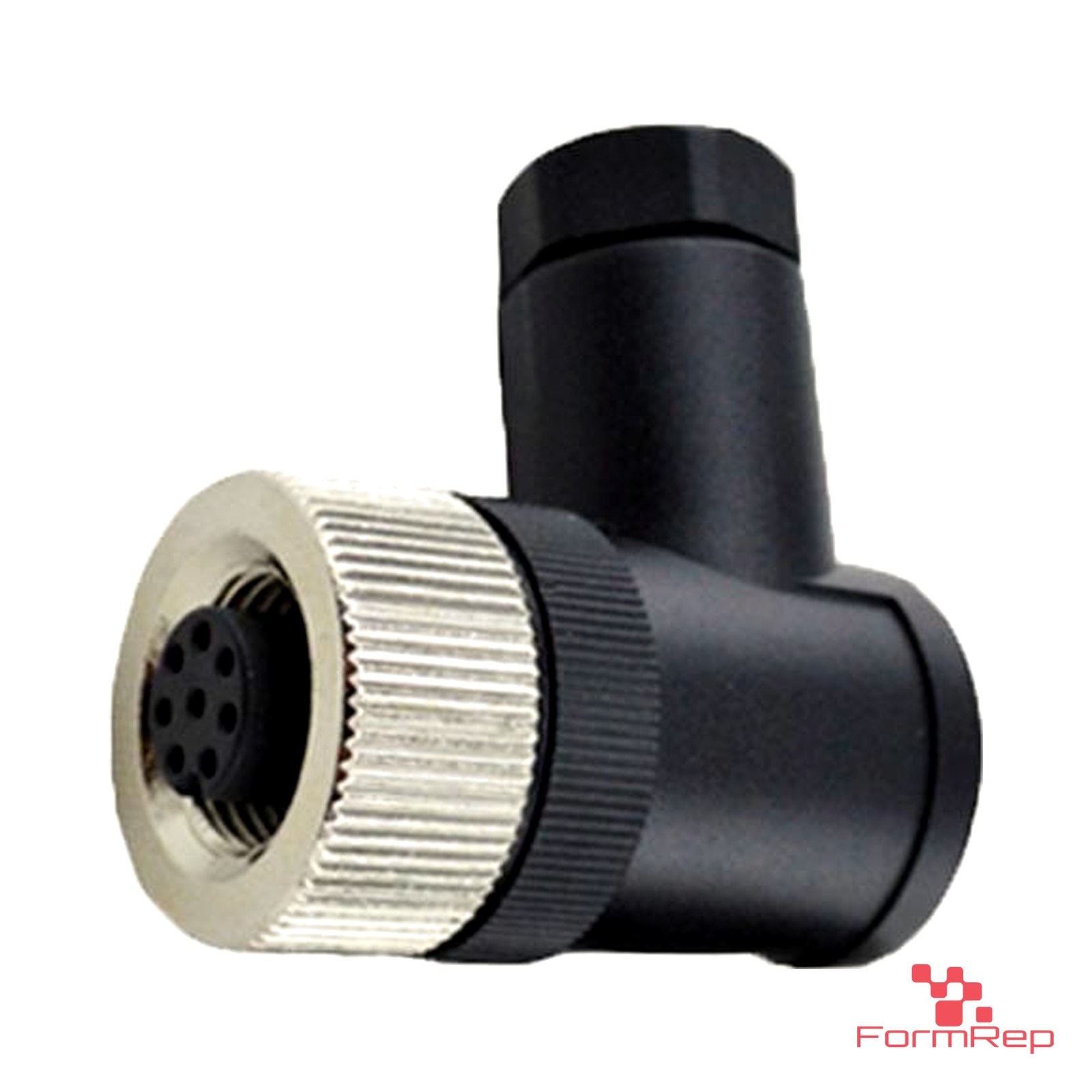 M12 A-Coded Field-Attachable Connector, female right-angle M12 A-Coded Field-Attachable Connector, female right-angle