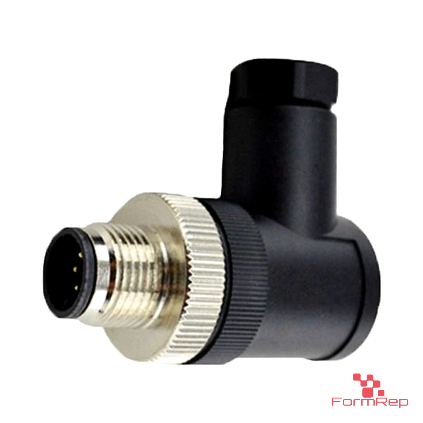 M12 A-Coded Field-Attachable Connector, male right-angle M12 A-Coded Field-Attachable Connector, male right-angle