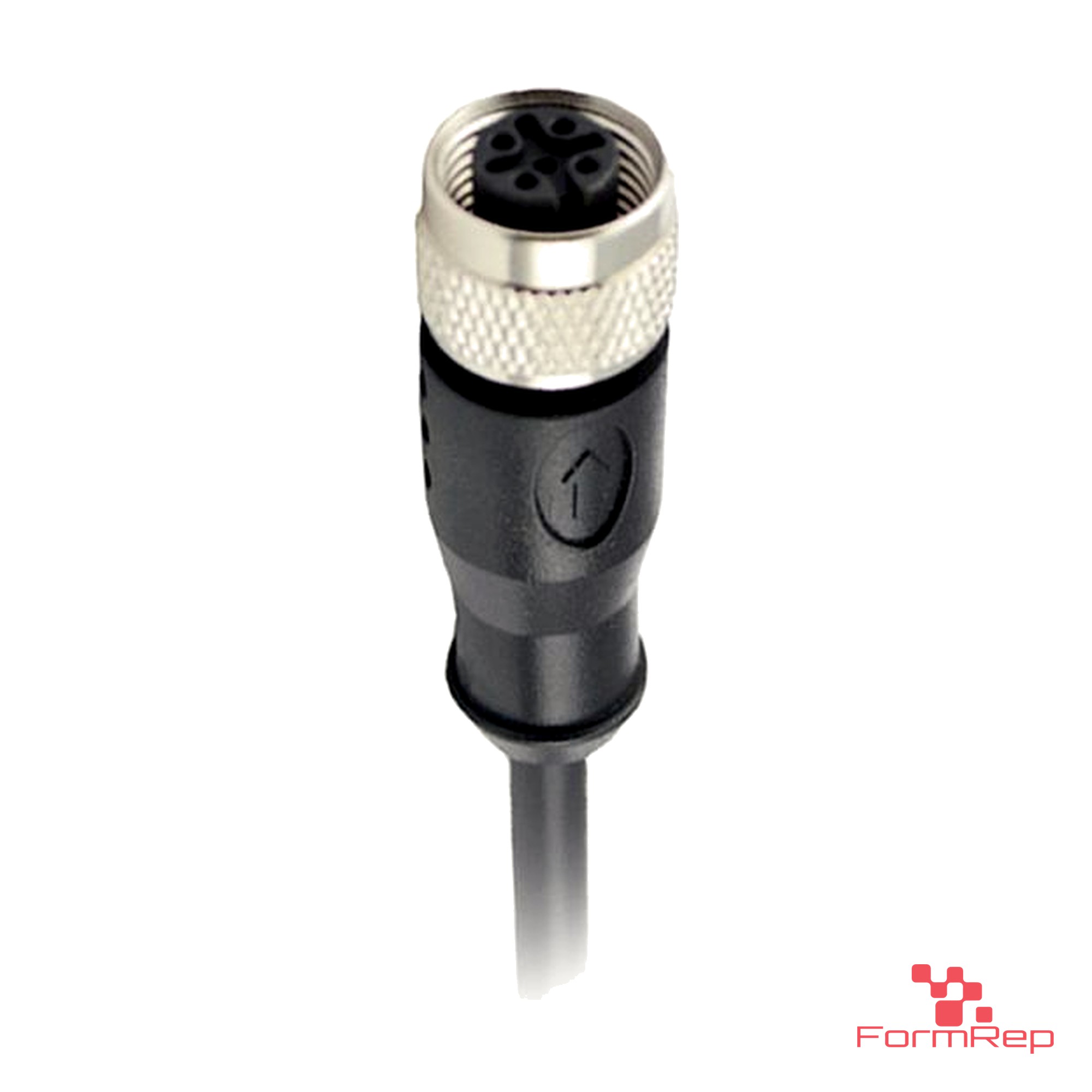 M12 B-Coded Female Straight Molded Cable, Single-Ended M12 B-Coded Female Straight Molded Cable, Single-Ended