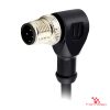 M12 B-Coded Male Right-Angle Molded Cable, Single-Ended M12 B-Coded Male Right-Angle Molded Cable, Single-Ended