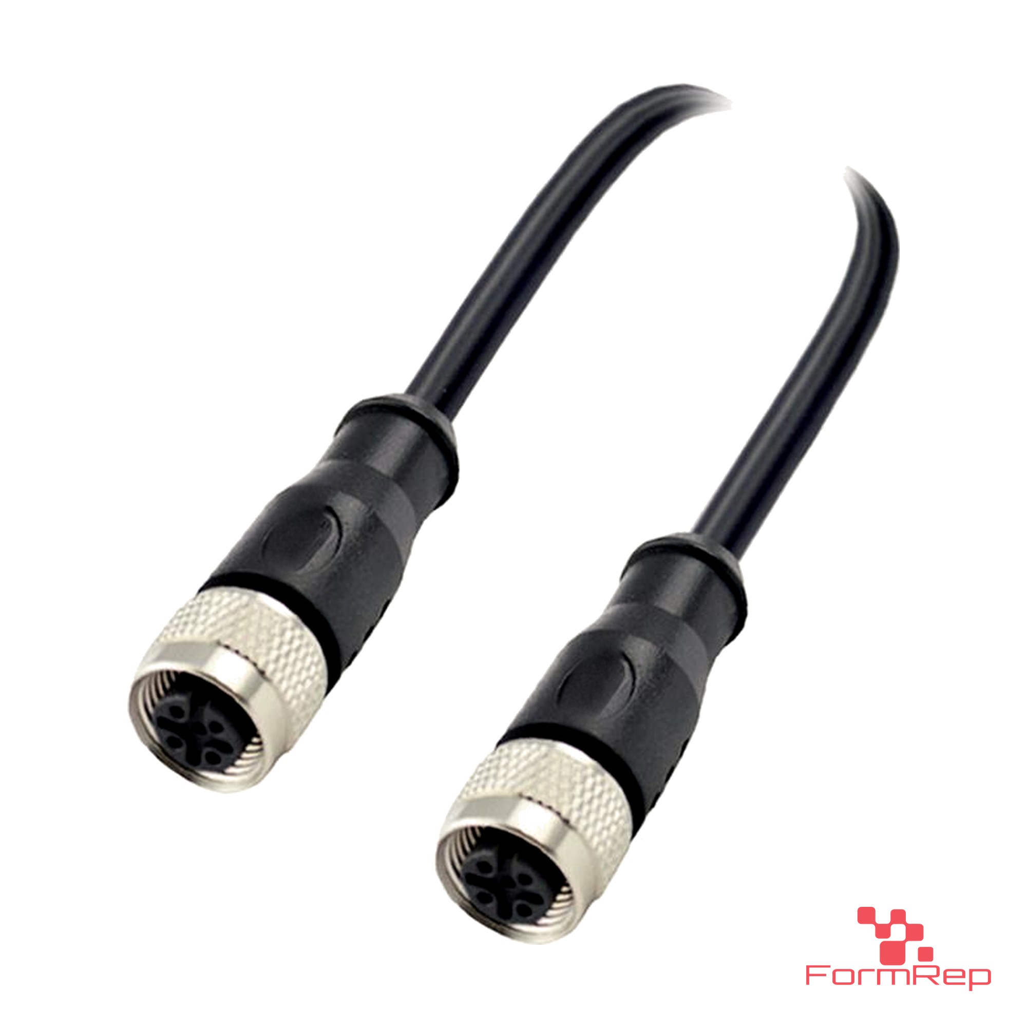 M12 C-Coded Female to Female Straight Cable