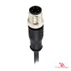 M12 C-Coded Male Straight Molded Cable, Single-Ended M12 C-Coded Male Straight Molded Cable, Single-Ended
