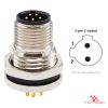 M12 C-Coded Panel-Mount Receptacle, Solder Cups, male straight, front mount, 2P.jp-pin M12 C-Coded Panel-Mount Receptacle, Solder Cups, male straight, front mount, 2P.jp-pin