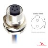 M12 C-Coded Panel-Mount Receptacle, Pre-Wired Leads, female straight, front mount, 2P.jp-pin M12 C-Coded Panel-Mount Receptacle, Pre-Wired Leads, female straight, front mount, 2P.jp-pin