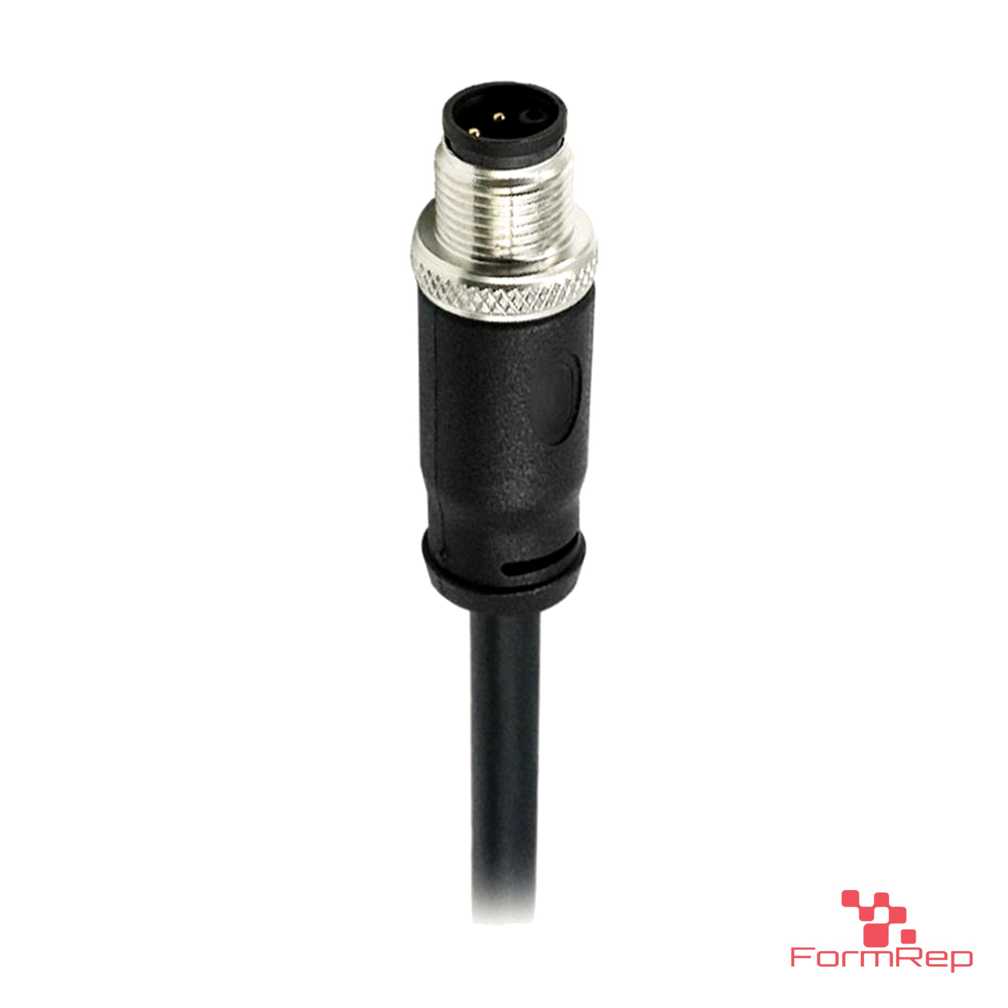 M12 K-Coded Male Straight Molded Cable, Single-Ended M12 K-Coded Male Straight Molded Cable, Single-Ended