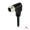 M12 L-Coded Female Right-Angle Molded Cable, Single-Ended M12 L-Coded Female Right-Angle Molded Cable, Single-Ended