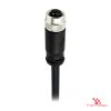 M12 L-Coded Female Straight Molded Cable, Single-Ended M12 L-Coded Female Straight Molded Cable, Single-Ended