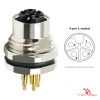 M12 L-Coded Panel-Mount Receptacle, PCB Pins, female straight, front mount, 4P.jp-pin M12 L-Coded Panel-Mount Receptacle, PCB Pins, female straight, front mount, 4P.jp-pin