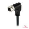 M12 S-Coded Female Right-Angle Molded Cable, Single-Ended M12 S-Coded Female Right-Angle Molded Cable, Single-Ended