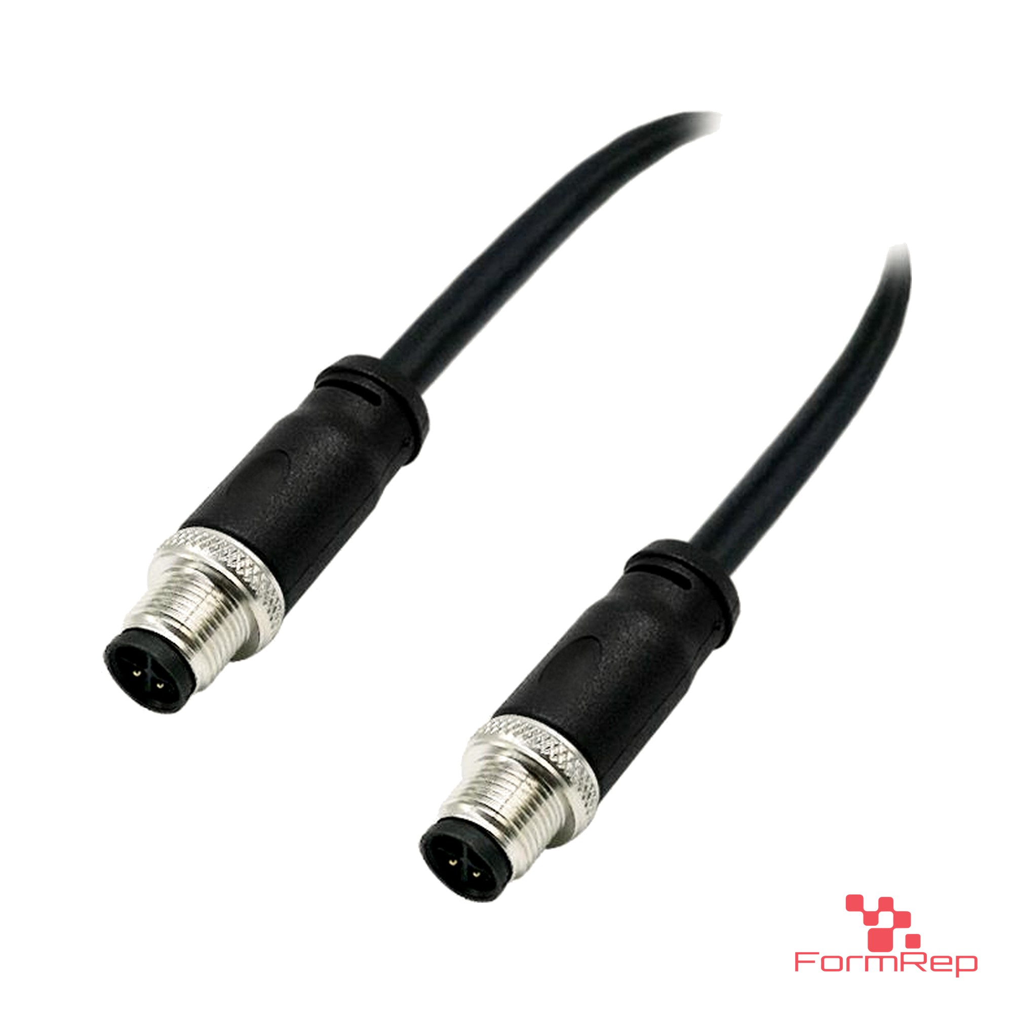 M12 S-Coded Male to Male Straight Cable M12 S-Coded Male to Male Straight Cable