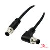 M12 S-Coded Male Straight to Male Right-Angle Cable M12 S-Coded Male Straight to Male Right-Angle Cable