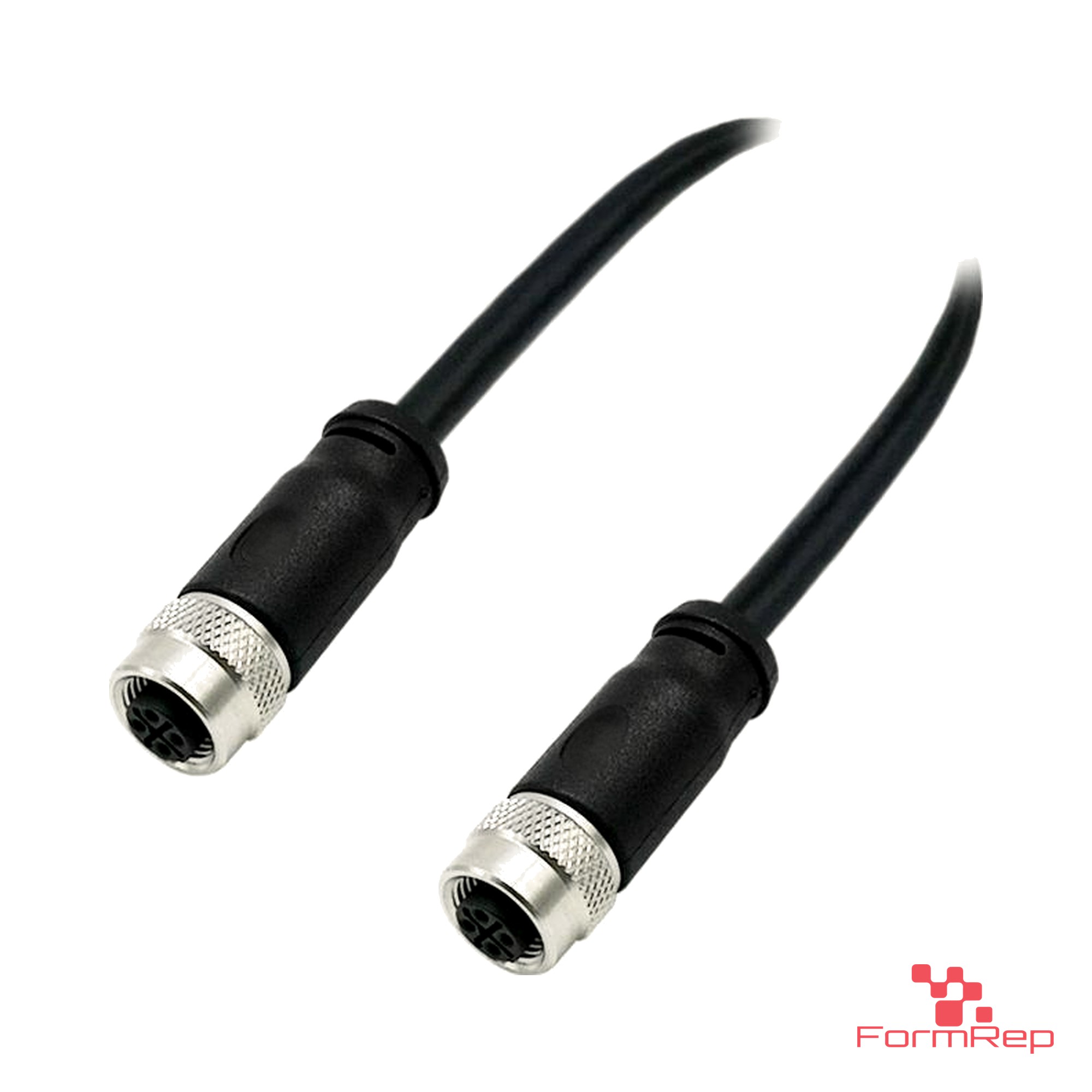 M12 T-Coded Female to Female Straight Cable M12 T-Coded Female to Female Straight Cable