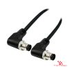 M12 T-Coded Male to Male Right-Angle Cable M12 T-Coded Male to Male Right-Angle Cable