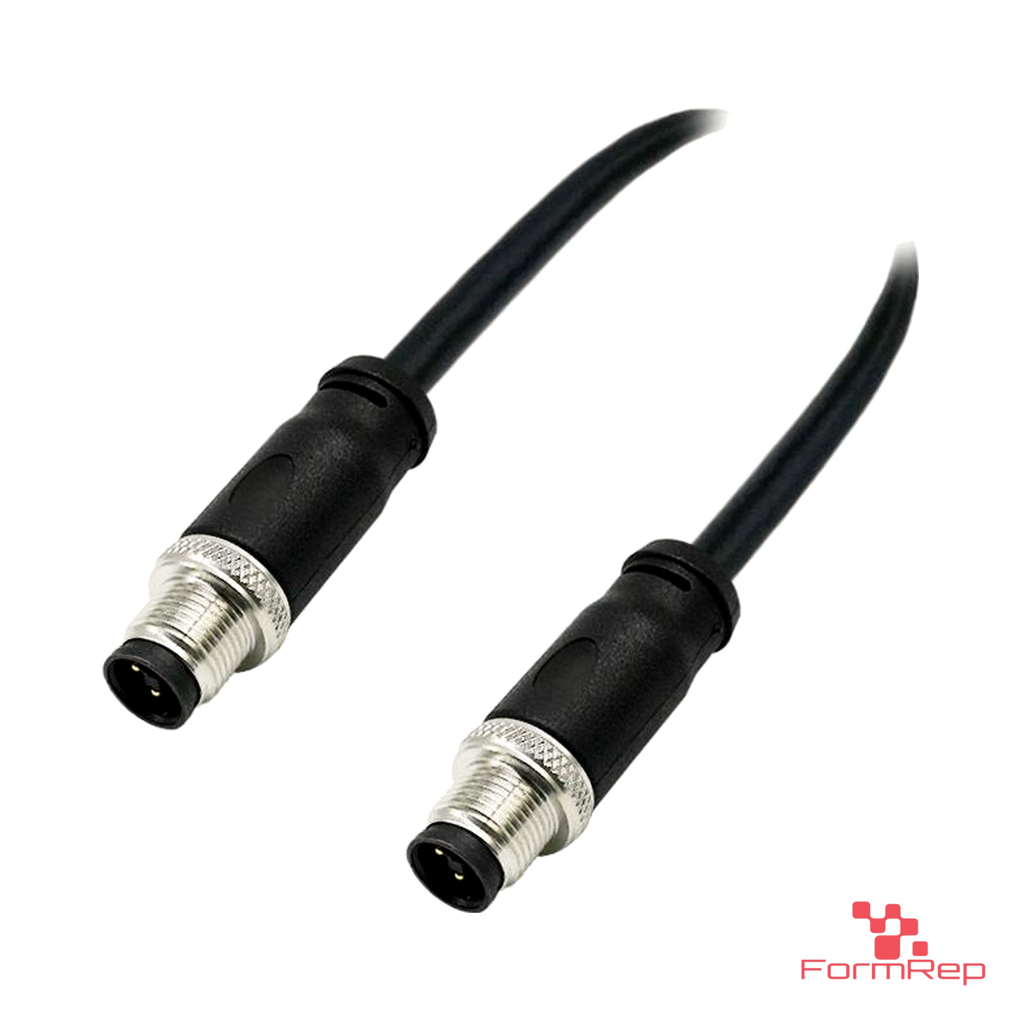 M12 T-Coded Male to Male Straight Cable M12 T-Coded Male to Male Straight Cable