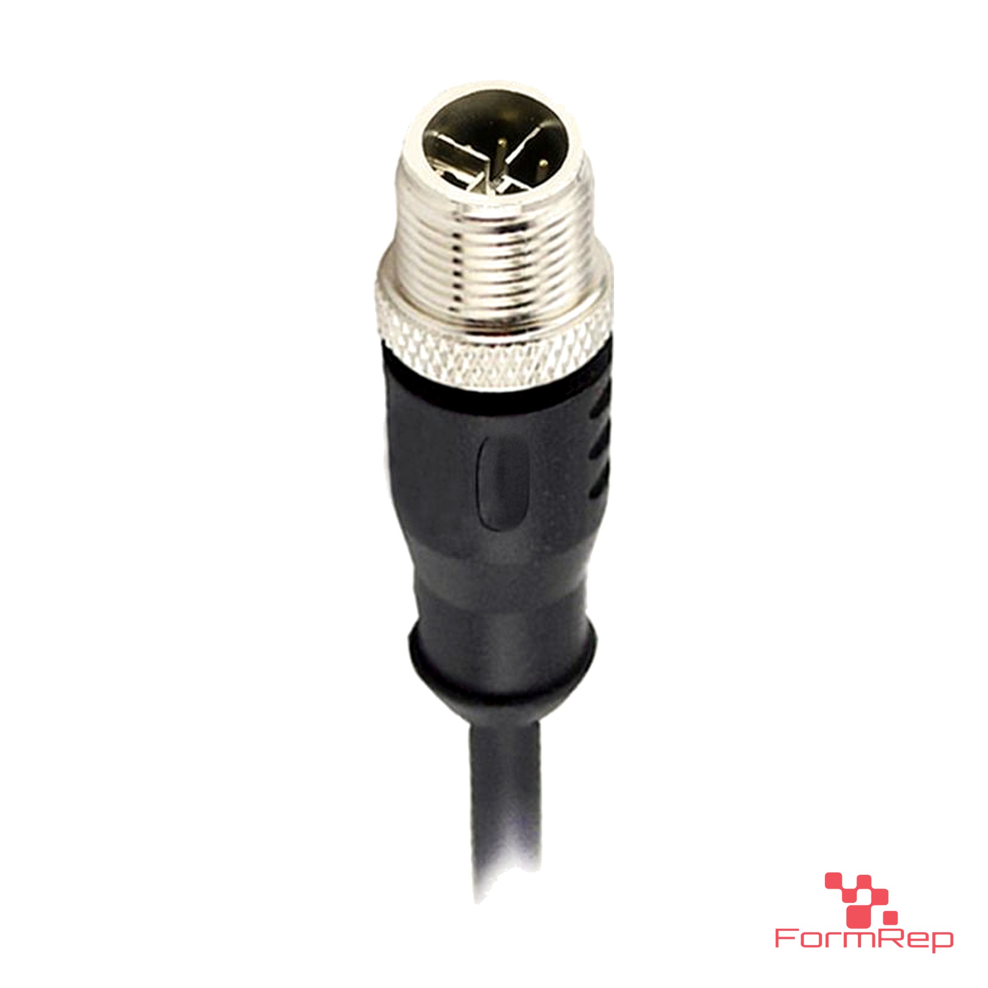 M12 X-Coded Male Straight Molded Cable, Single-Ended M12 X-Coded Male Straight Molded Cable, Single-Ended