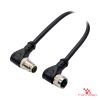 M12 X-Coded Male Right-Angle to Female Right-Angle Cable M12 X-Coded Male Right-Angle to Female Right-Angle Cable