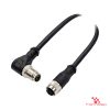 M12 X-Coded Male Right-Angle to Female Straight Cable M12 X-Coded Male Right-Angle to Female Straight Cable