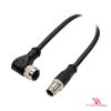 M12 X-Coded Male Straight to Female Right-Angle Cable M12 X-Coded Male Straight to Female Right-Angle Cable