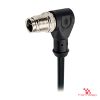 M12 Y-Coded Male Right-Angle Molded Cable, Single-Ended M12 Y-Coded Male Right-Angle Molded Cable, Single-Ended