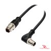 M12 Y-Coded Male Straight to Male Right-Angle Cable M12 Y-Coded Male Straight to Male Right-Angle Cable