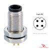 M5 Panel-Mount Receptacle, PCB Pins, male straight, front mount, 4-pin M5 Panel-Mount Receptacle, PCB Pins, male straight, front mount, 4-pin