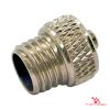 M8 protective cap, external thread, nickel-plated brass
