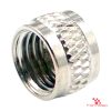 M8 protective cap, internal thread, nickel-plated brass