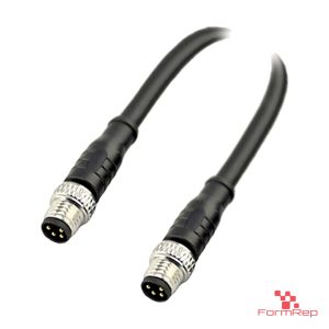 M8 Male to Male Straight Cable
