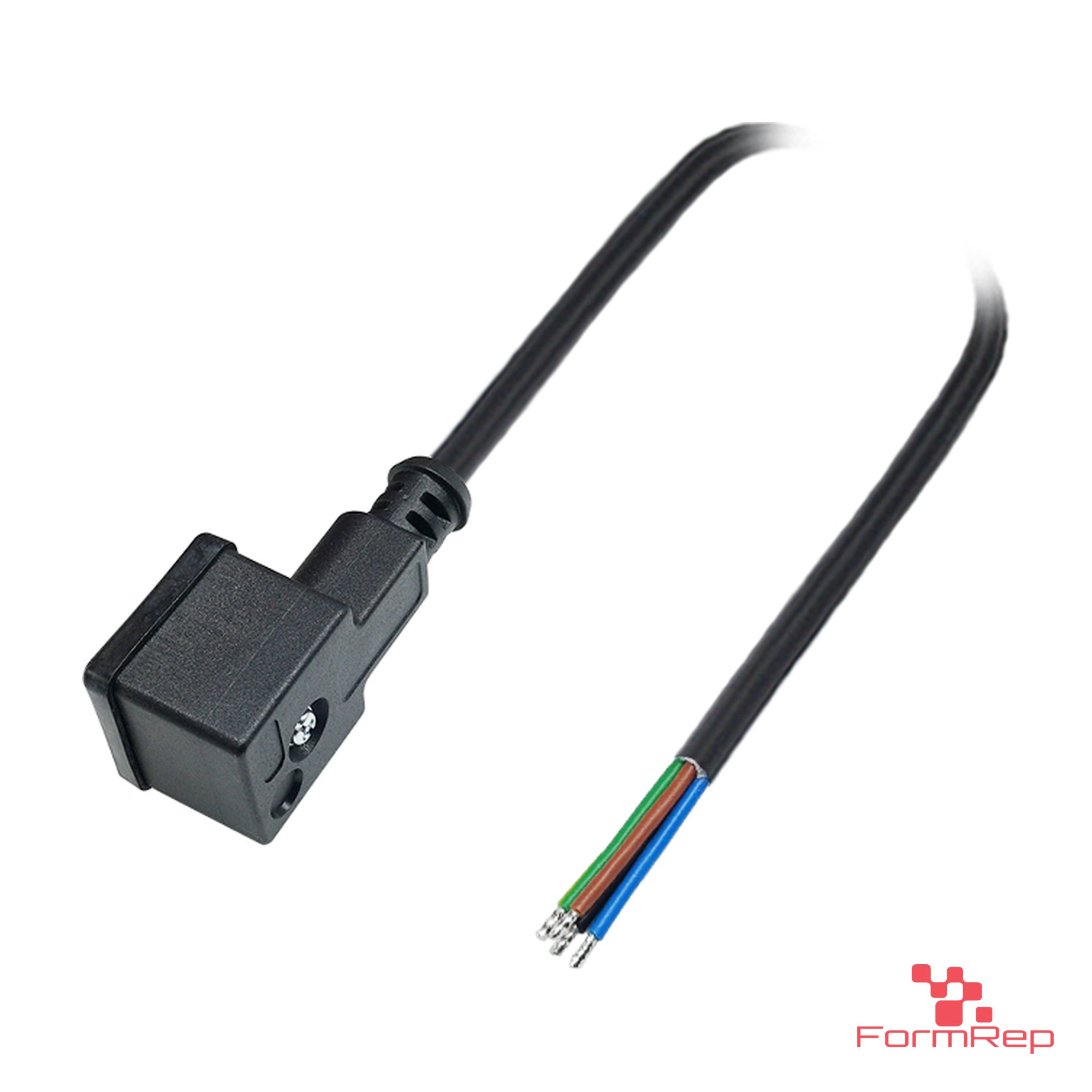Valve Connector Cable, Form A, 3 + PE, Open End Valve Connector Cable, Form A, 3 + PE, Open End