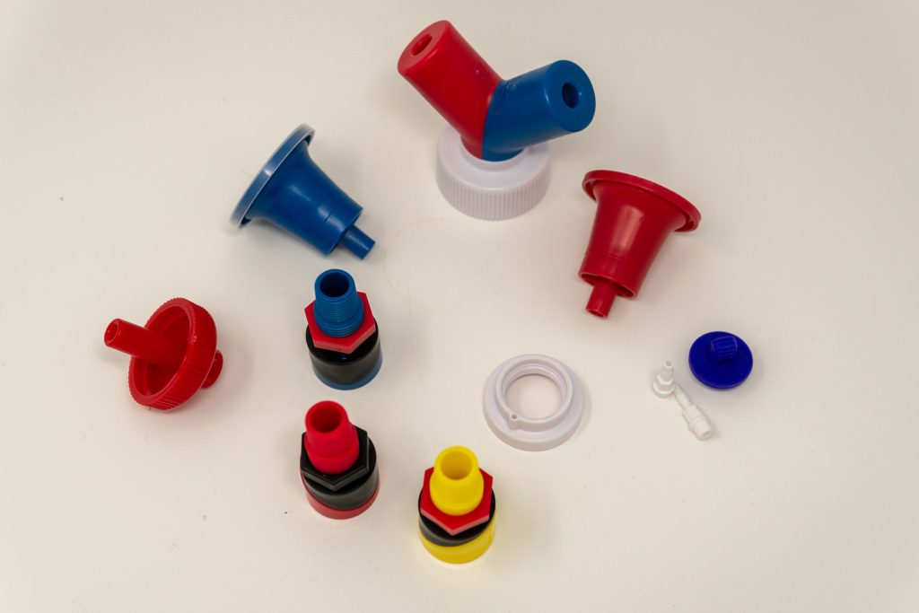 Assorted molded caps, plugs, and seals