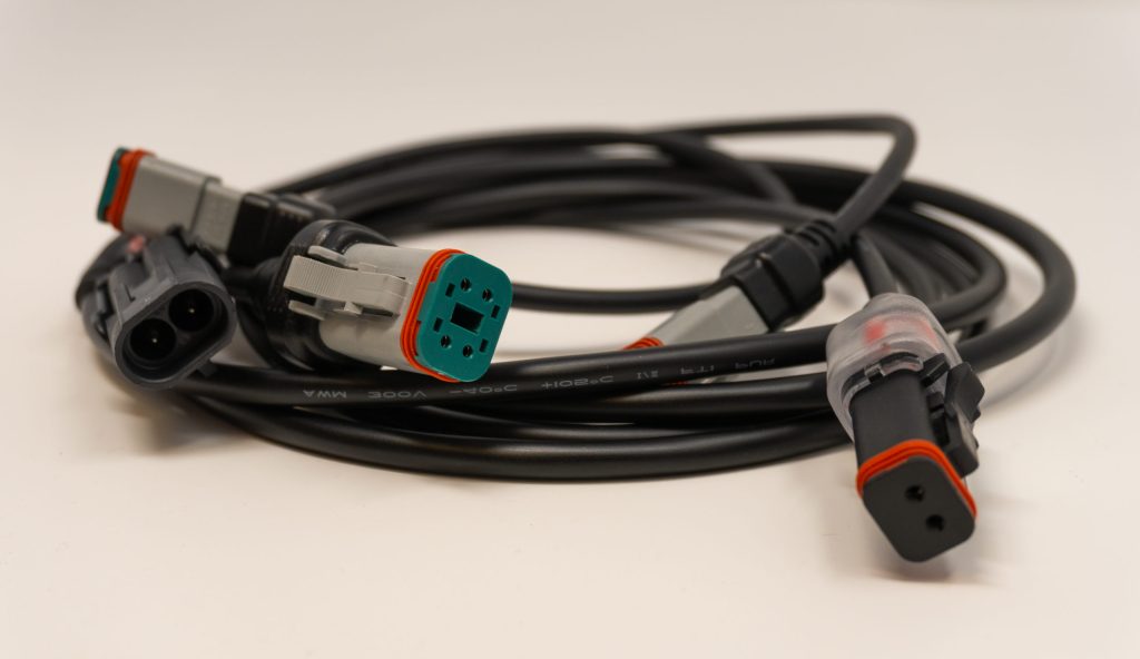 Multi-branch wire harness with DT connectors
